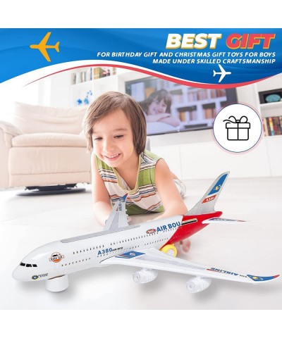 Kids Airplane Toy Bump & Go Technology. Airplane Toys W/ Flashing Colorful Lights Sound & Music Toy Airplane for Toddlers Age...