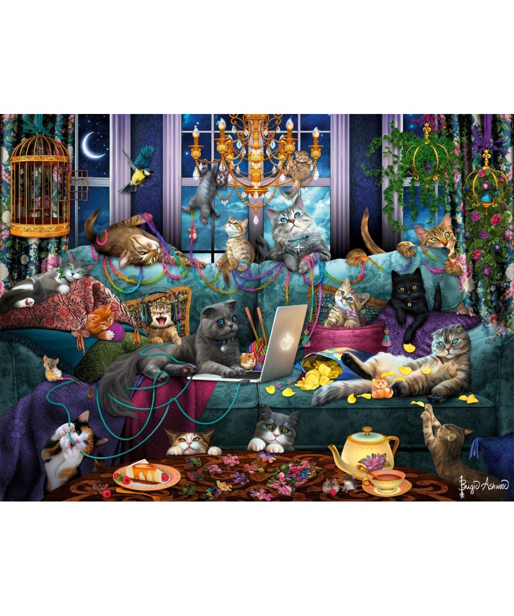 Quarantine Cats - 750 Piece Jigsaw Puzzle $25.92 Jigsaw Puzzles