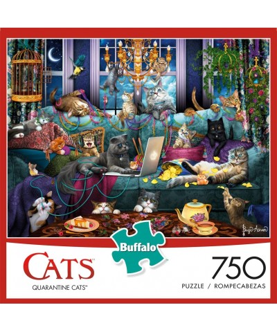 Quarantine Cats - 750 Piece Jigsaw Puzzle $25.92 Jigsaw Puzzles