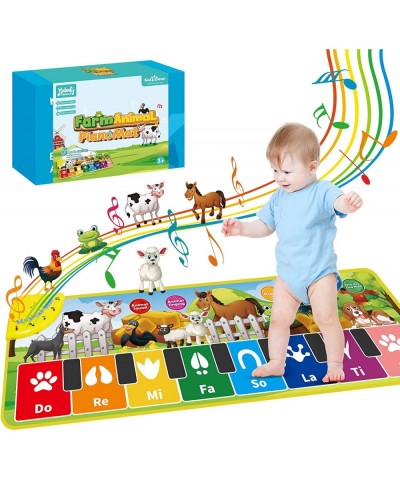 KidEwan Piano Mat for Kids and Toddlers Electronic Dance Keyboard with 24 Music Sounds Animal Touch Playmat Christmas Birthda...