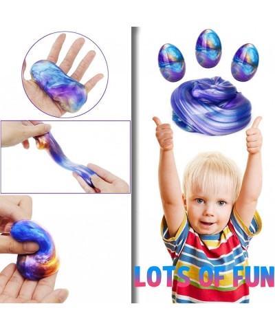 Slime Putty Colorful Galaxy Egg 5 Pack Slime Stress Relief Sludge Toys Gifts for Kids Birthday Party Favors Halloween Christm...