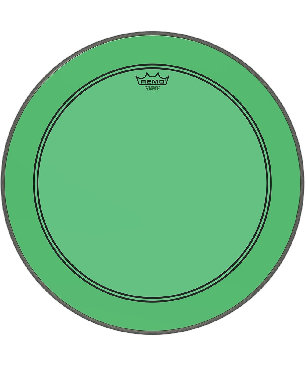 Powerstroke P3 Colortone Green Bass Drumhead 22 $89.67 Kids' Musical Instruments