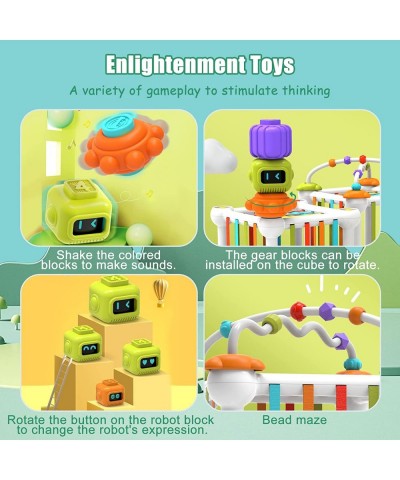 Shape Sorting Toy 7-in-1 Baby Shape Sorting Toys with Elastic Band Color Recognition Sensory Toy for Toddlers 1-5 Early Learn...