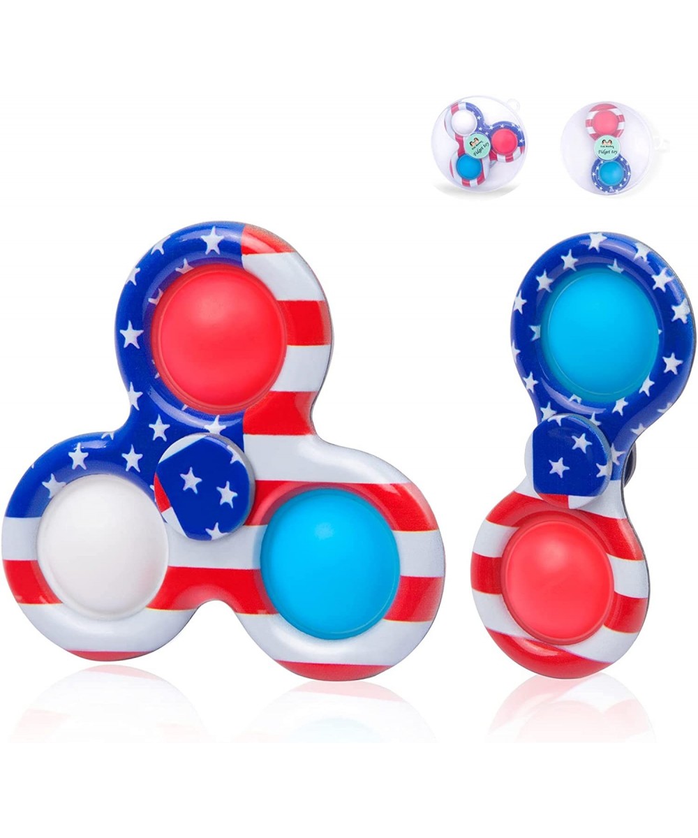 2 Pcs Fidget Toy Stress Relieving Fidgeting Game for Kids and Adults Cute Mini Unique Gadget Spinner for Anxiety Relief and K...