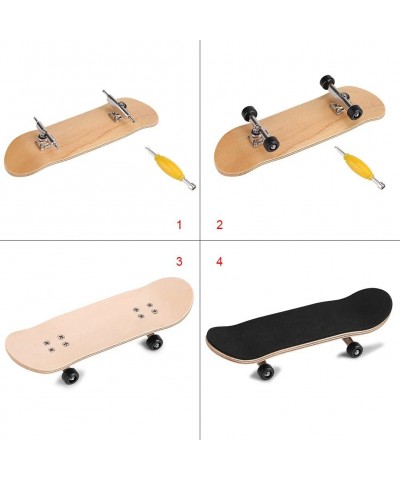 Fingerboard Skateboard 1Pc Maple Wooden+Alloy Fingerboard Finger Skateboards with Box Reduce Pressure Kids Gifts(Black) $17.1...