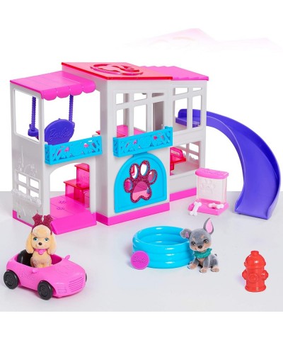 Barbie Pet Dreamhouse 2-Sided Playset 10-pieces Include Pets and Accessories $29.43 Doll Playsets