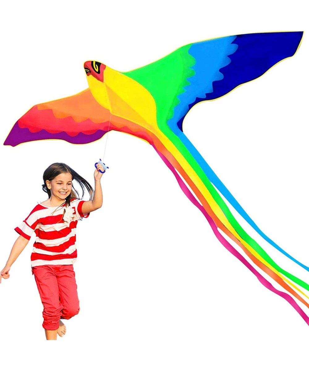 HENGDA KITE-Strong Phoenix for Kids & Adults with Long Colorful Tail!Huge Beginner Colorful Rainbow Bird Phoenix Kites 74-Inc...