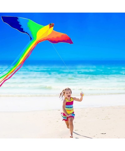 HENGDA KITE-Strong Phoenix for Kids & Adults with Long Colorful Tail!Huge Beginner Colorful Rainbow Bird Phoenix Kites 74-Inc...