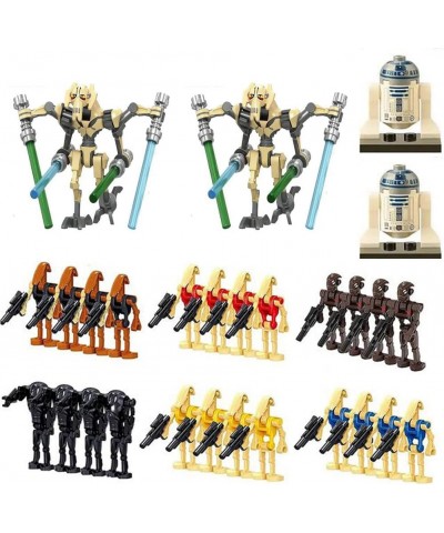 28 Piece Pack Clone Army Action Figures Toy Generals and Droids with Weapons Set Collectible Action Figure Battle Building Bl...