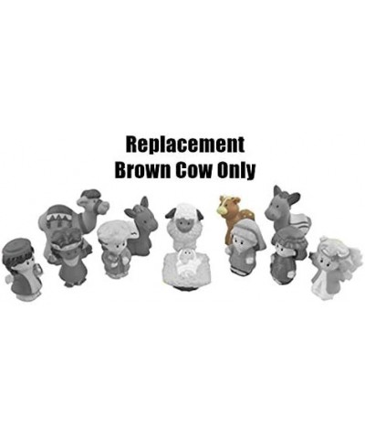 Fisher Price Christmas Bible Nativity Farm Zoo Animal Replacement Small Tan Cow Calf 2002 $19.20 Play Figure Playsets