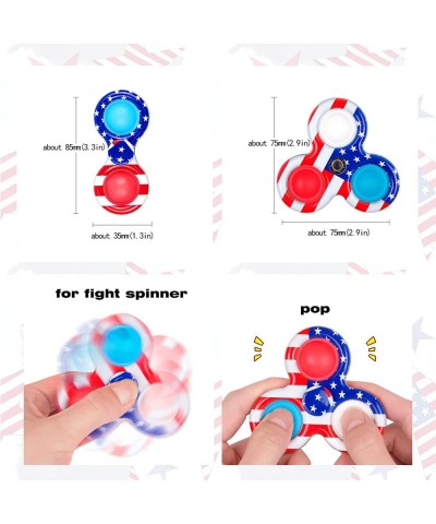 2 Pcs Fidget Toy Stress Relieving Fidgeting Game for Kids and Adults Cute Mini Unique Gadget Spinner for Anxiety Relief and K...