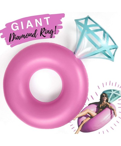 1 Giant Pink Diamond Ring Shape | 50" Diameter Inflatable Water Floats for Pool Party $33.01 Swimming Pool & Outdoor Water Toys