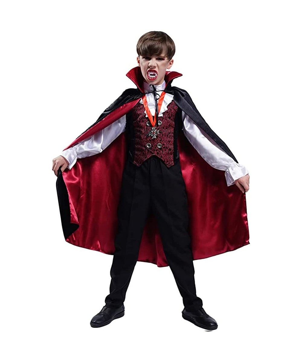 Boy Scary Vampire Costume Cosplay Halloween for Kids $45.71 Kids' Costumes