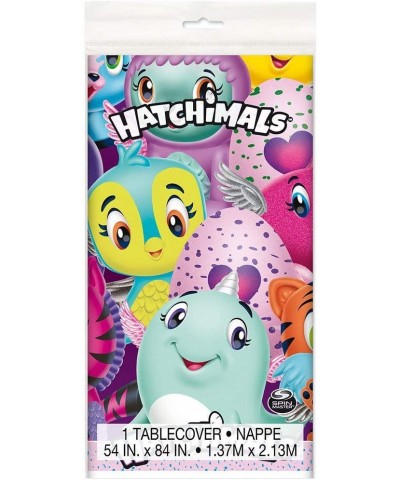 Hatchimals Rectangular Plastic Table Cover 54" x 84" Pink/Purple One Size Model: 59303 $16.26 Kids' Party Tablecovers