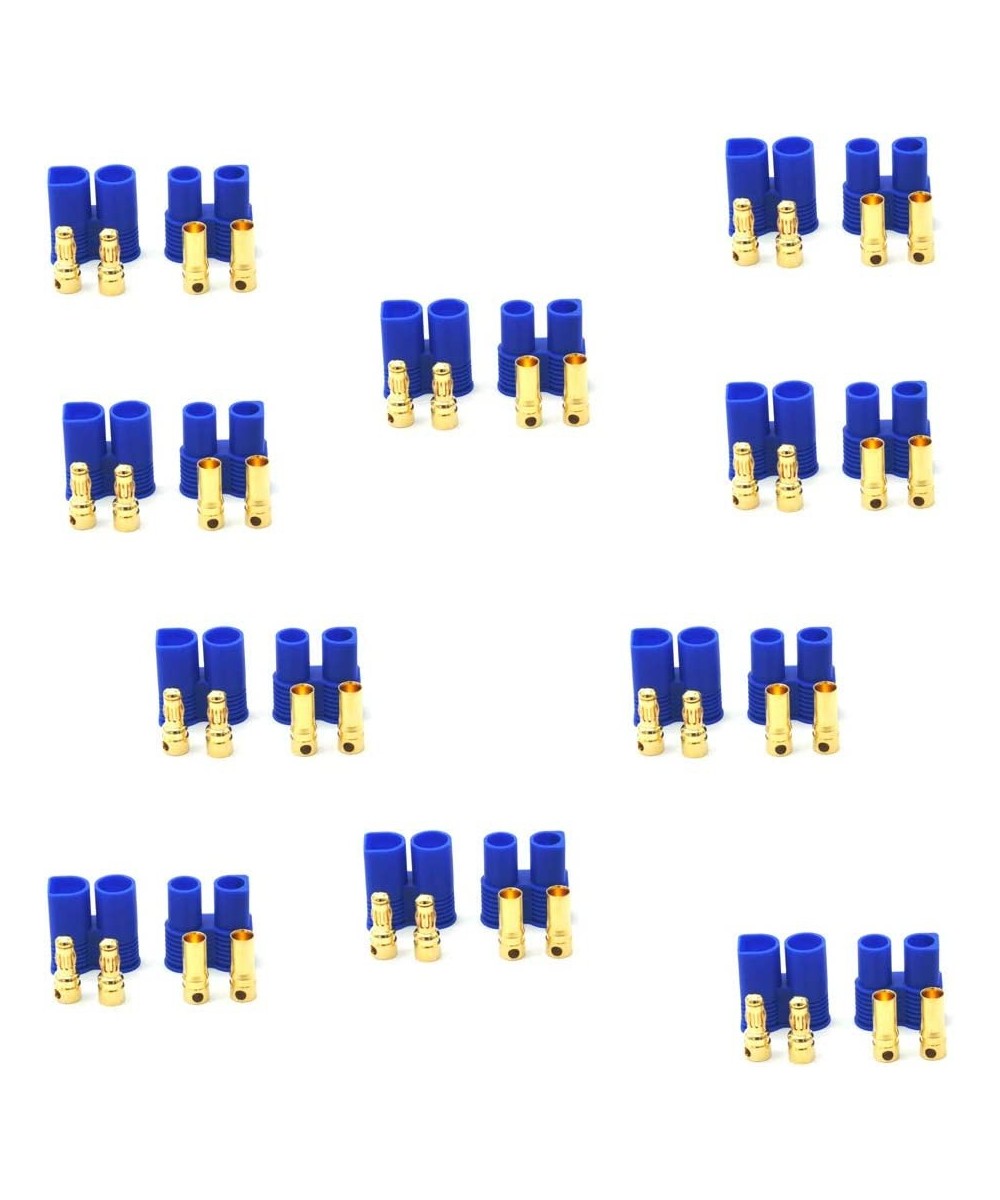 10 Pair EC3 Connector 3.5mm Gold Bullet Banana Plug Female Male RC ESC LIPO Battery Electric Motor Airplane Quadcopter Parts ...