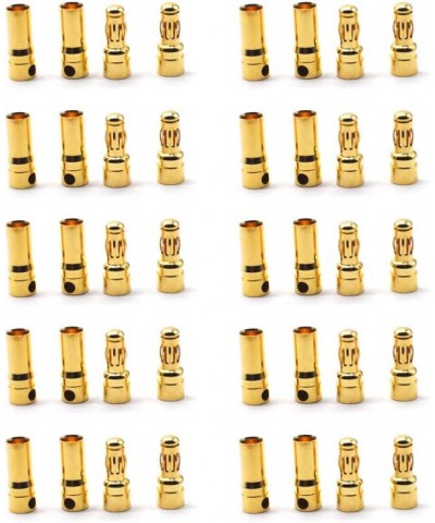 10 Pair EC3 Connector 3.5mm Gold Bullet Banana Plug Female Male RC ESC LIPO Battery Electric Motor Airplane Quadcopter Parts ...