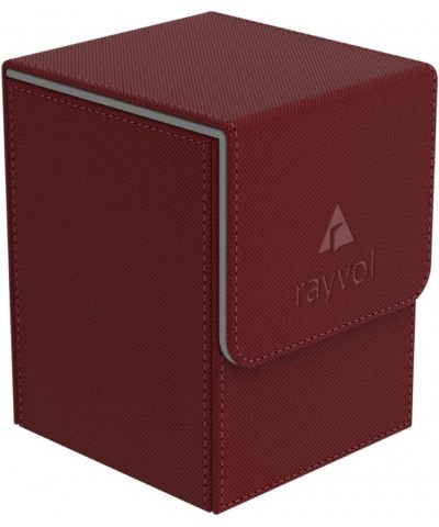 Premium 100+ Card Deck Box with 2 Dividers per Box Large Size Fit 100+ Sleeved Cards - PVC Free Card Holder for TCG - Red $24...