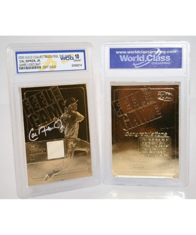 Cal Ripken JR 2000 Feel The Game Game Used Bat 23KT Gold Card Graded GEM Mint 10 $26.27 Trading Cards & Accessories