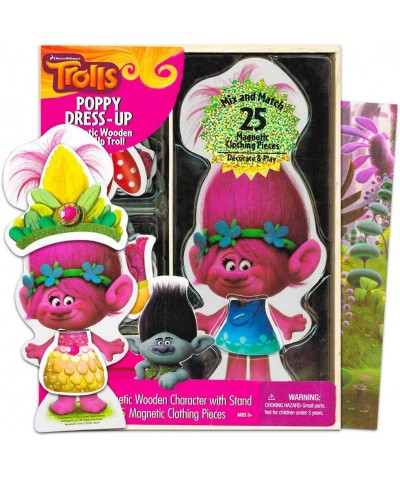 Trolls Poppy Doll Set -- Trolls Magnetic Dress-Up Dolls Kit (25 Clothing Pieces Wooden Storage Box) $31.12 Paper & Magnetic D...