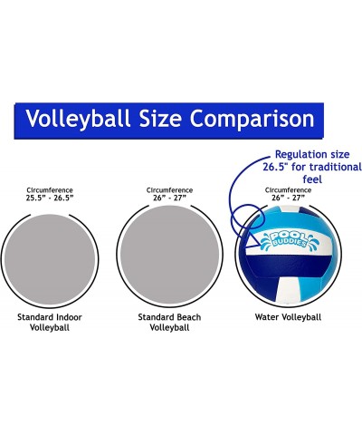 Swimming Pool Water Volleyball with Soft Cover | Pool Buddies Waterproof Reduced-Sting Soft Touch Cover | Regulation Beach Vo...